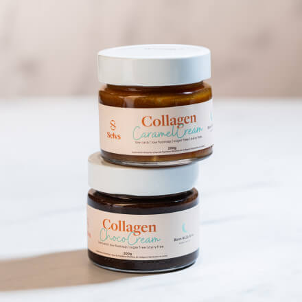 Collagen ChocoCream e CaramelCream - Moon e Selvs collab