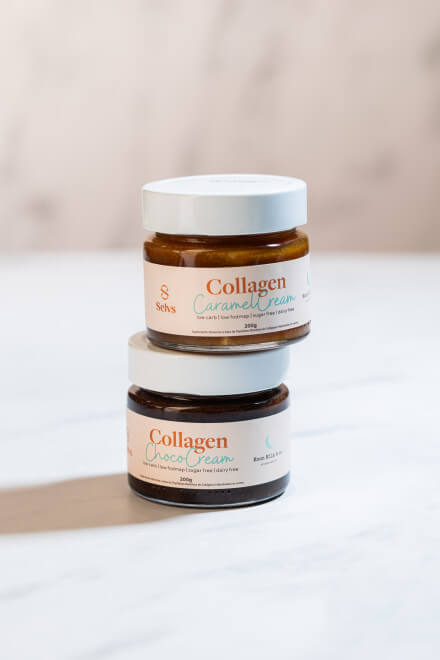 Collagen ChocoCream e CaramelCream - Moon e Selvs collab