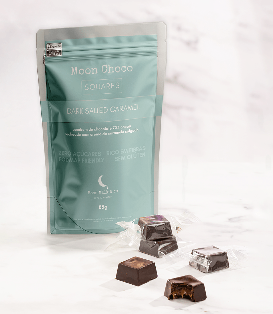 Moon Choco Squares - Dark Salted Caramel