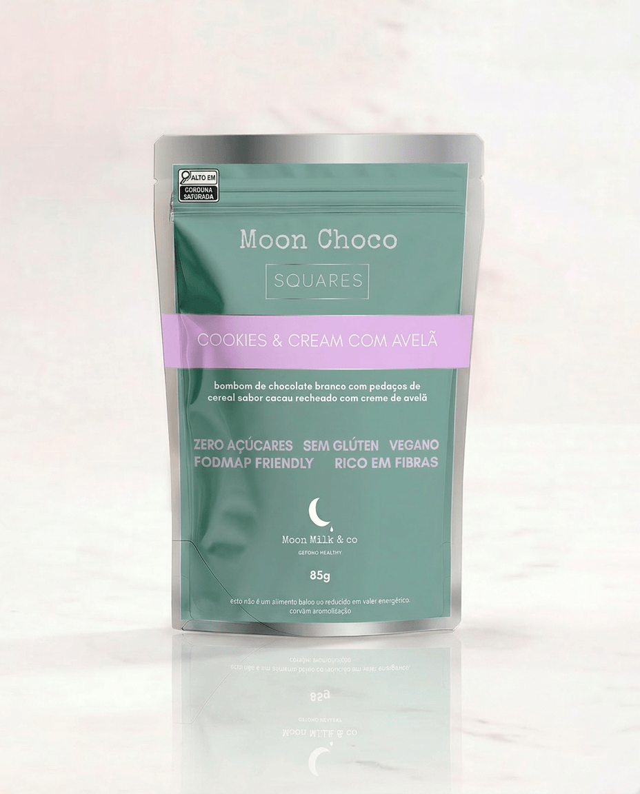 Moon Choco Squares - Cookies & Cream com Avelã - Imagem 5
